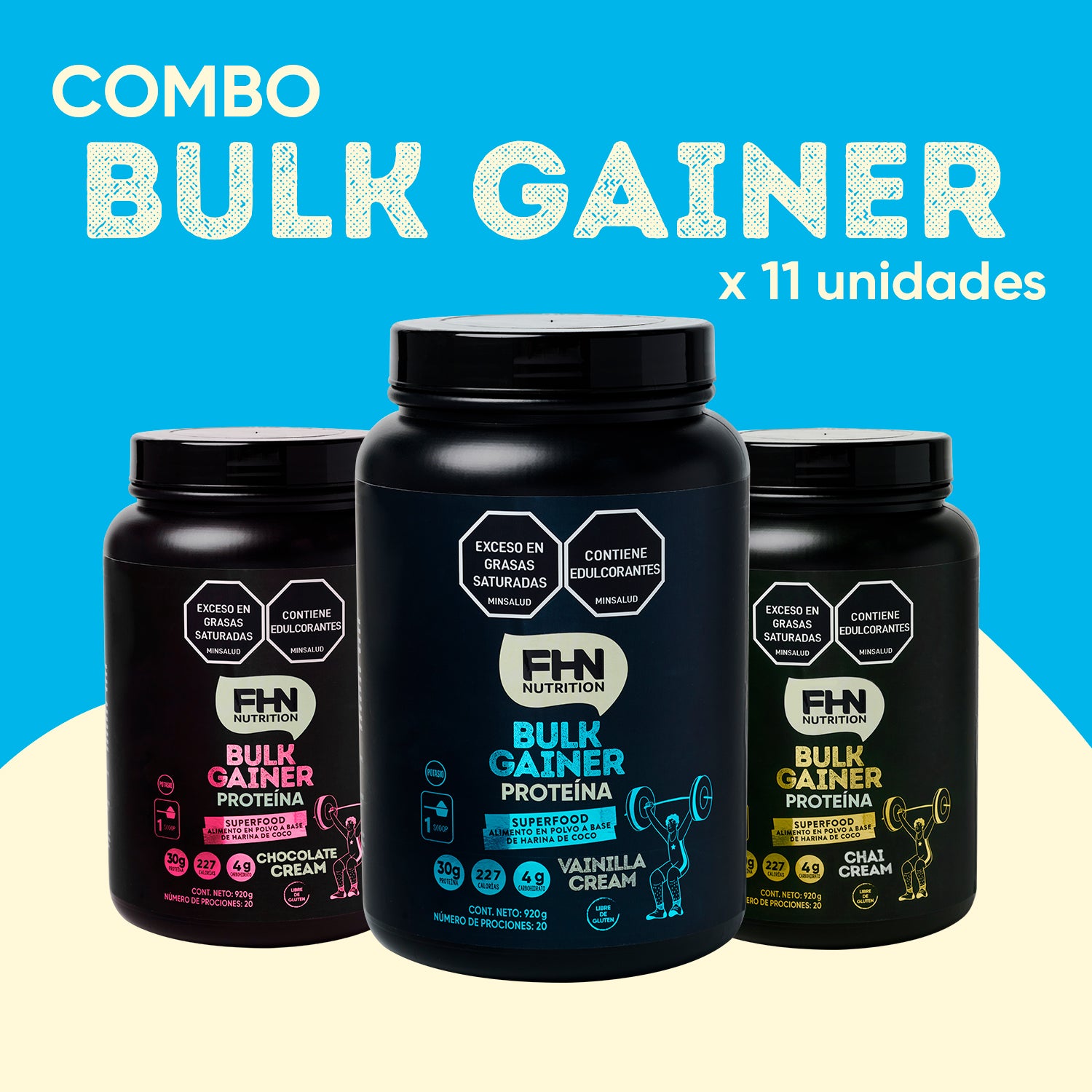 EMPRENDE FHN | Combo 11 Bulk Gainer