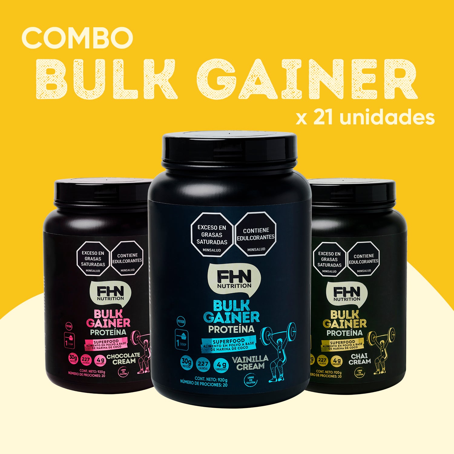 EMPRENDE FHN | Combo 21 Bulk Gainer