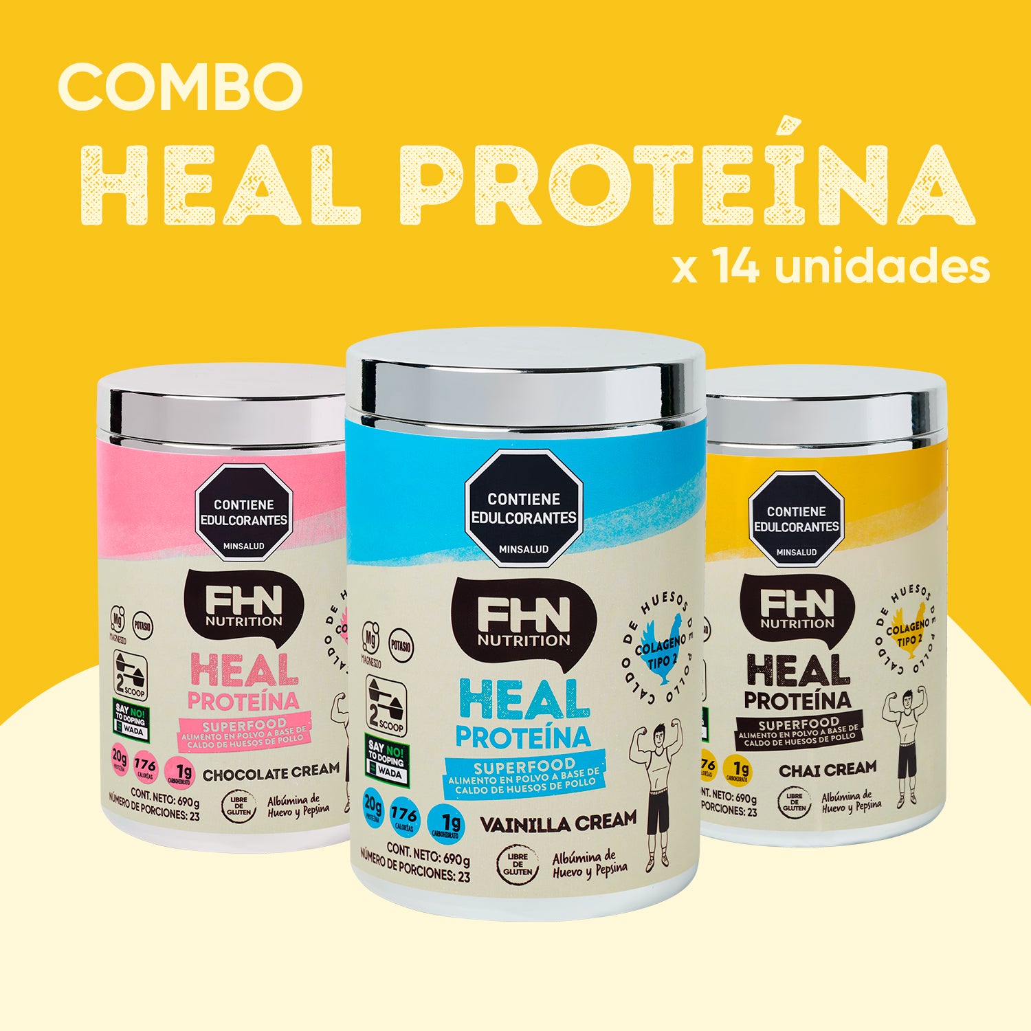 EMPRENDE FHN | Combo 14 Heal Proteína