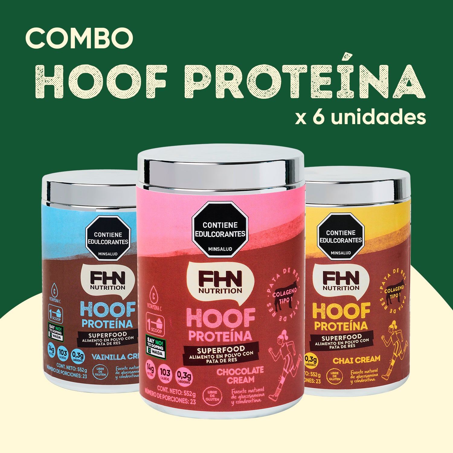 EMPRENDE FHN | Combo 6 Hoof Proteína